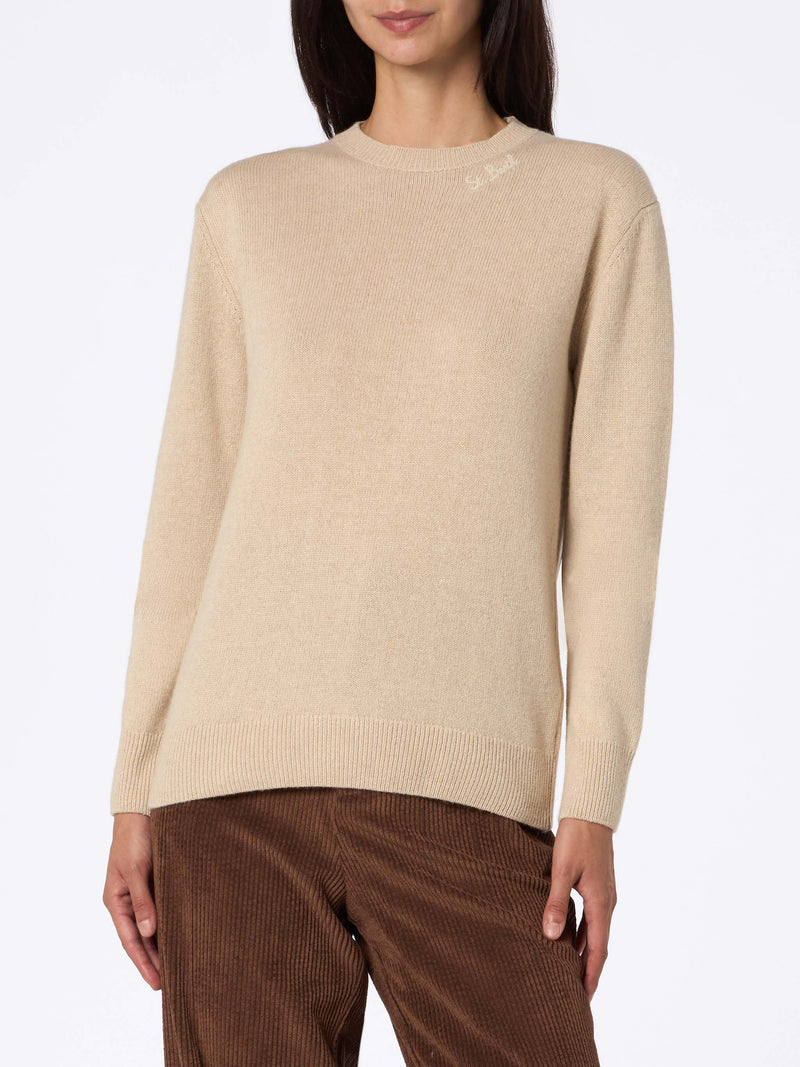 Maglione beige Sorbonne da donna