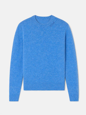 Pull stretch Sorbonne bleu poudré 