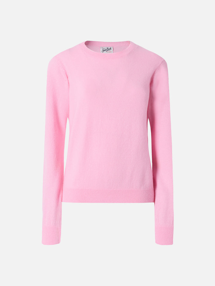 Pullover Sorbonne aus 100 % Kaschmir in Rosa
