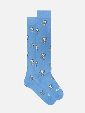 Light blue socks with Snoopy padel jacquard | Special edition