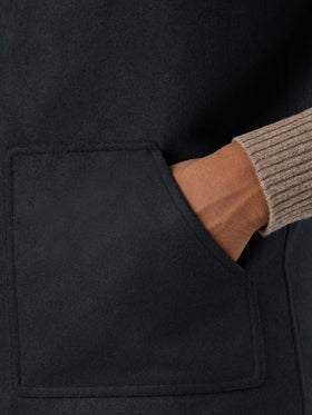 Wendeweste Spencer aus Wollmischung in Navy blue 
