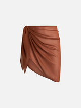 Woman brown short pareo Sery