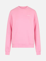 Woman pink cotton Stardust sweatshirt