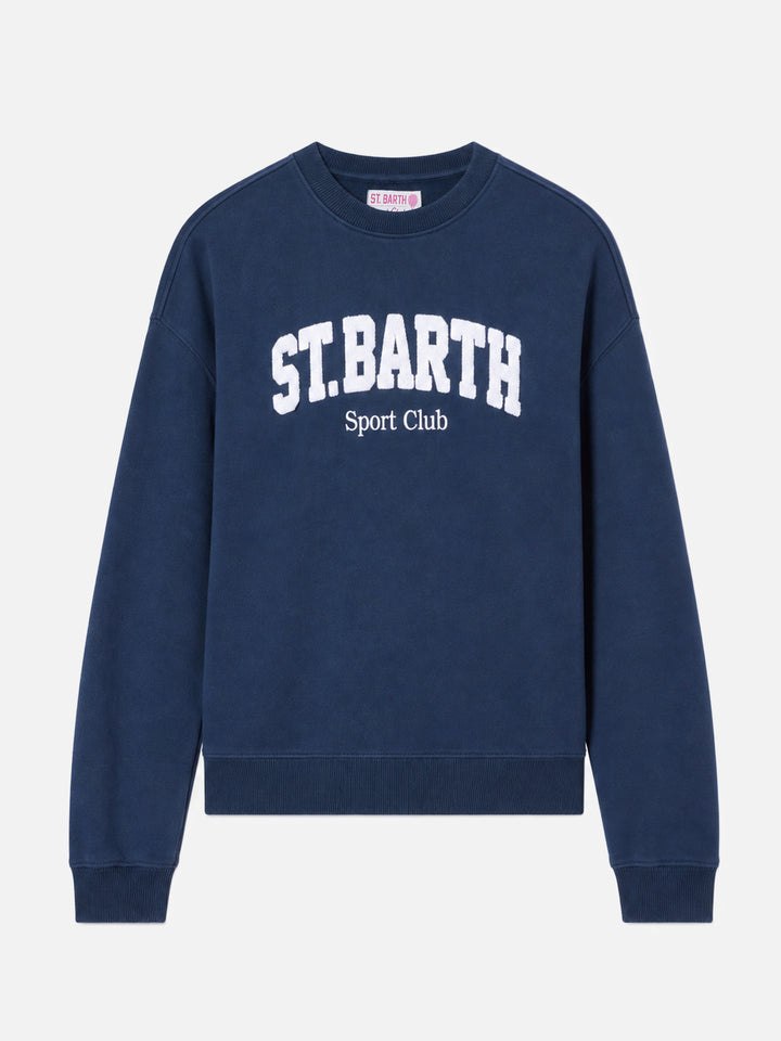 Sweat-shirt Blue Stardust avec logo en relief effet éponge et broderie Sport Club 