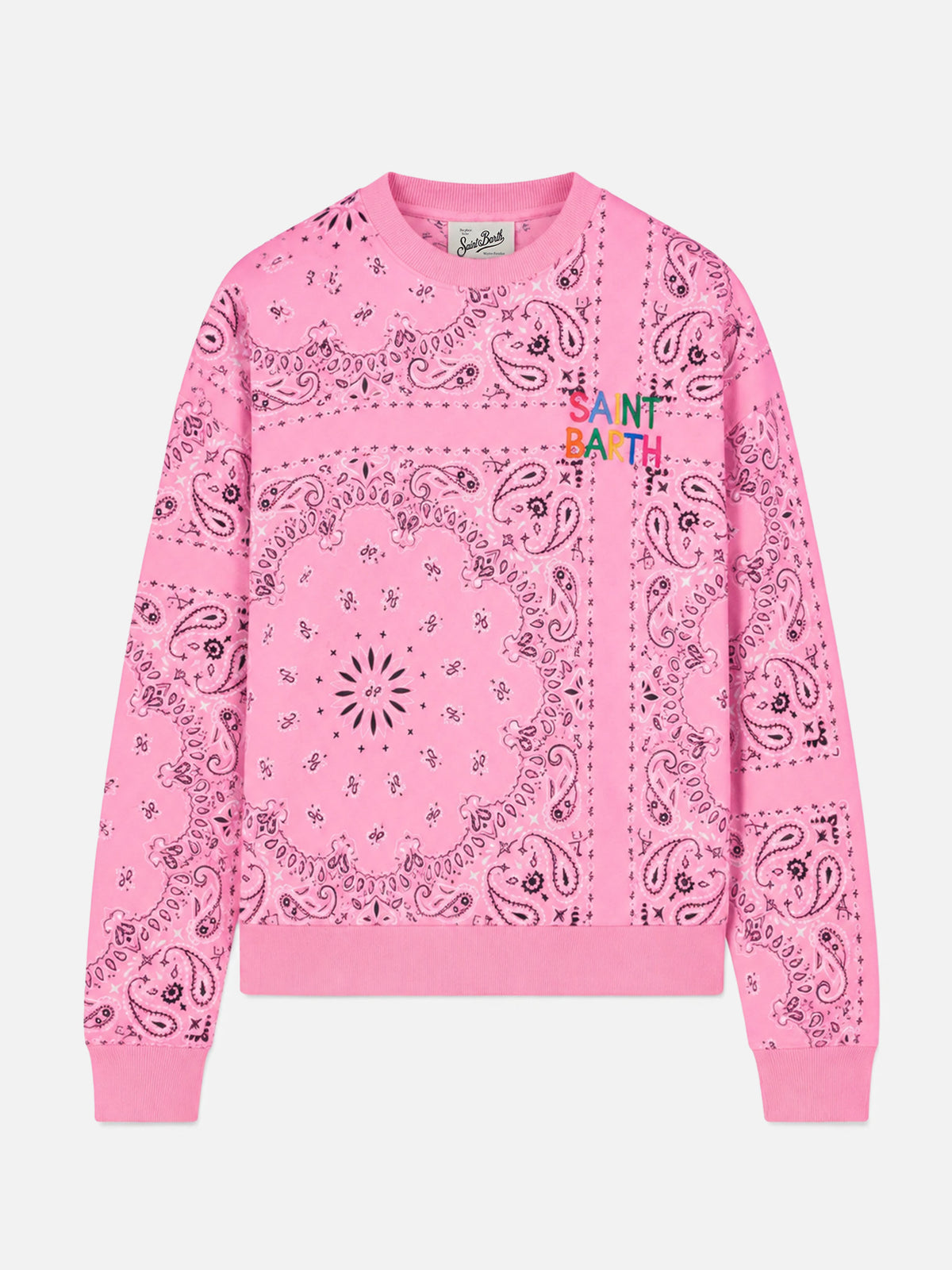 Felpa Stardust con stampa bandana rosa