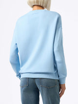 Hellblaues Stardust-Sweatshirt mit „St Barth Beach Club“-Aufdruck