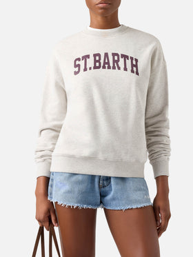 Grey Stardust sweatshirt with St. Barth print