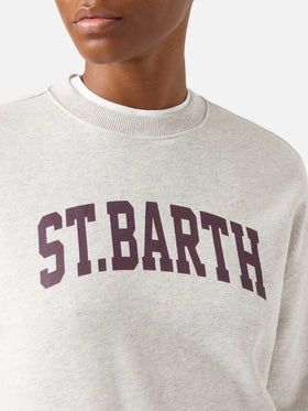 Grey Stardust sweatshirt with St. Barth print