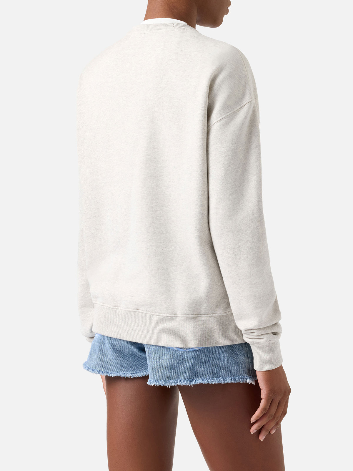 Grey Stardust sweatshirt with St. Barth print