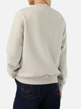 Grey Stardust sweatshirt with Esaurita flock print