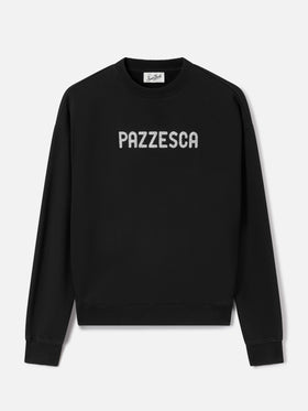 Sudadera Black Stardust con estampado glitter Pazzesca 
