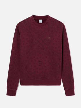 Stardust sweatshirt with bandanna print