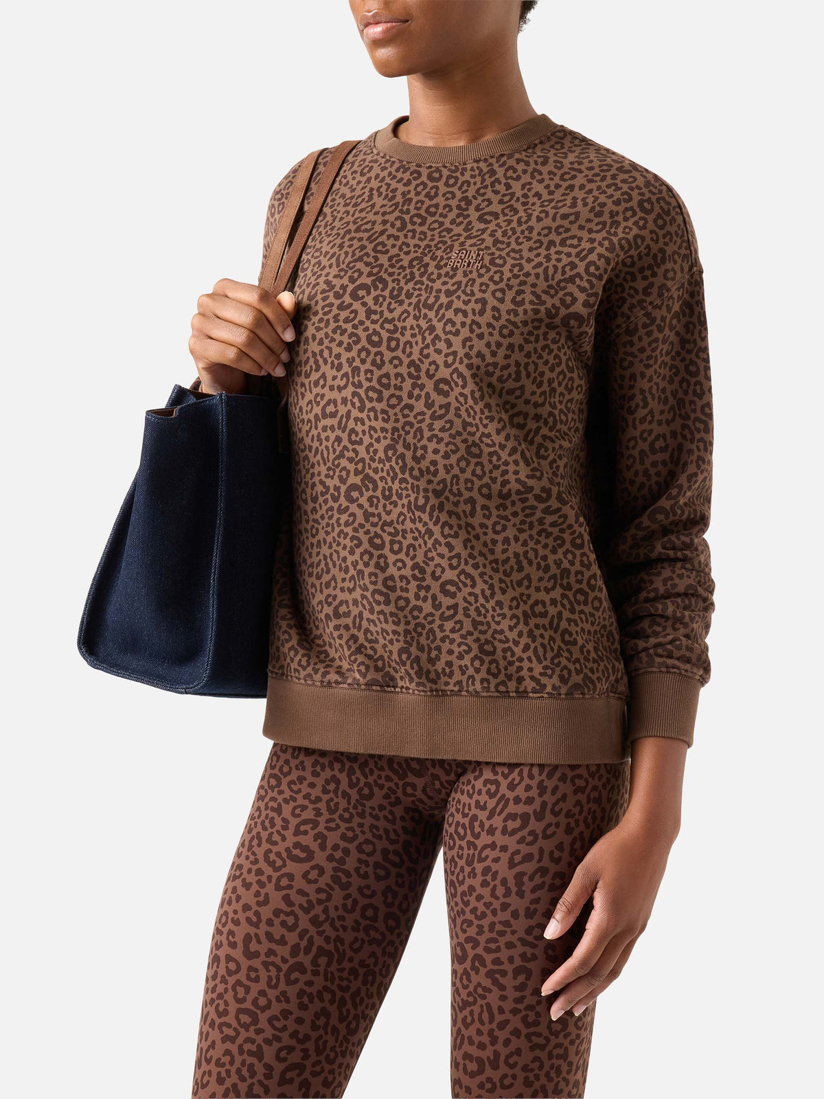 Sweat-shirt Stardust à imprimé léopard 