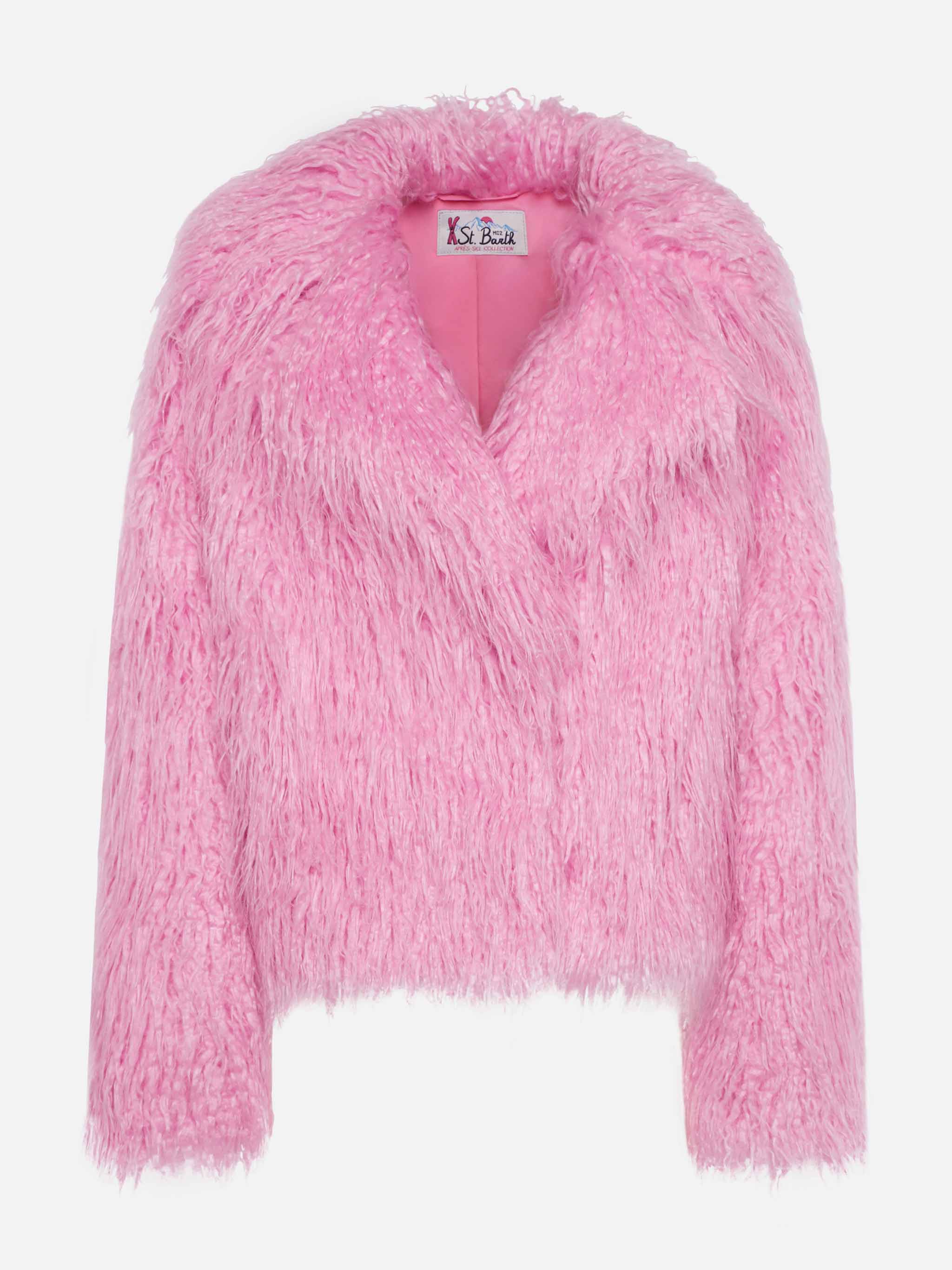 Pink furry short jacket Sully – MC2 Saint Barth