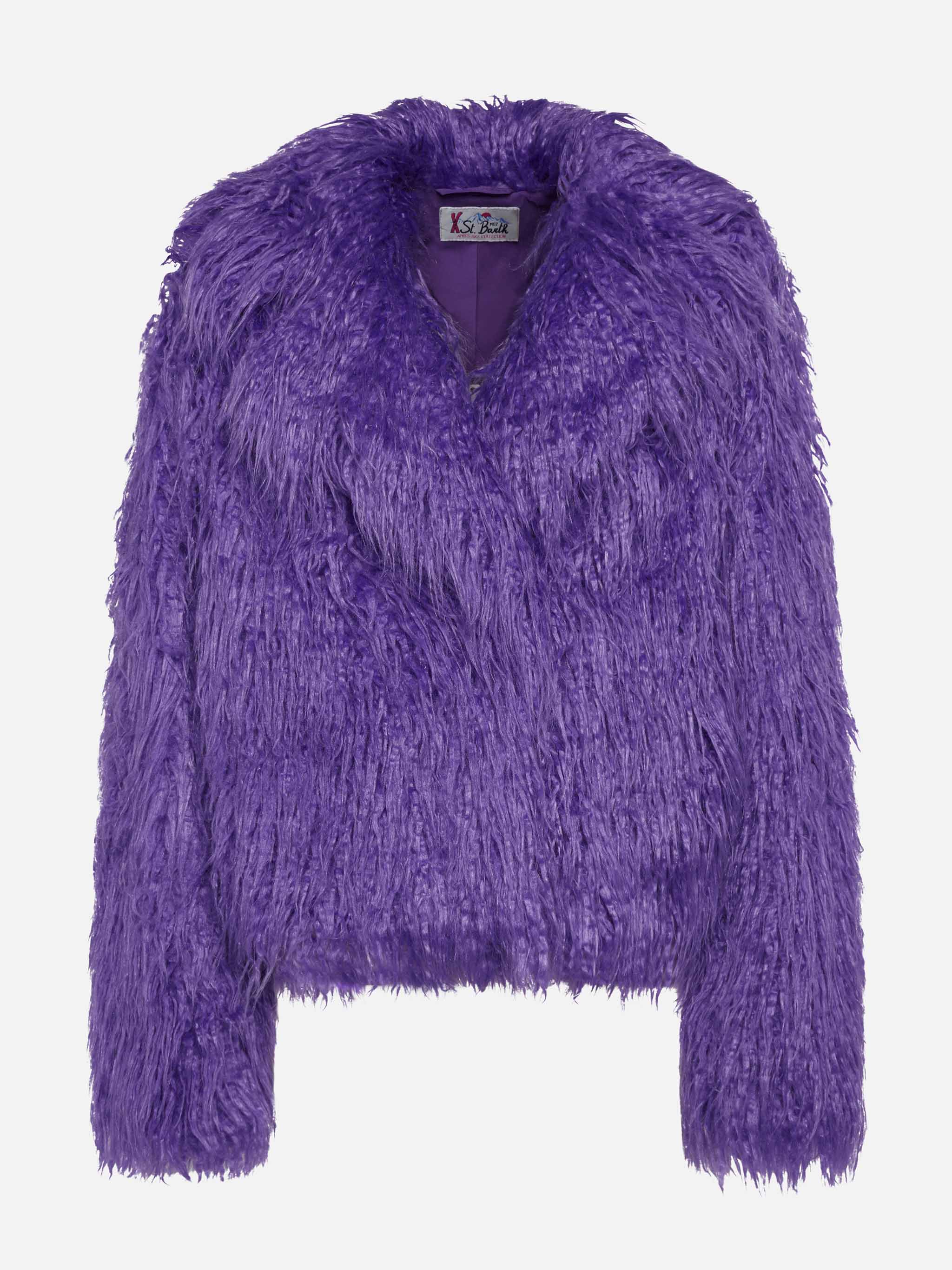 Purple furry short jacket Sully – MC2 Saint Barth