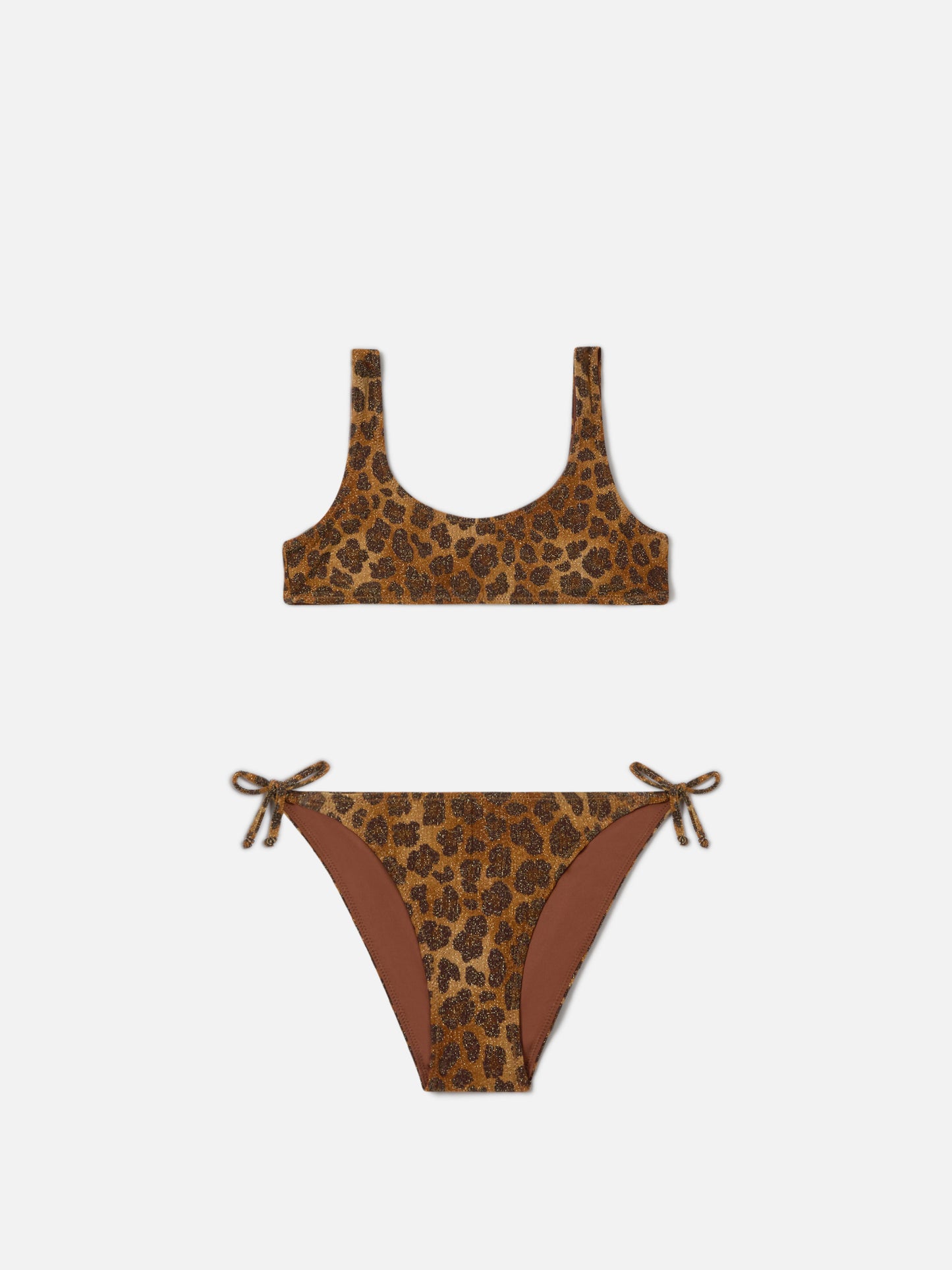 Bikini Taffy in lurex animalier con top bralette