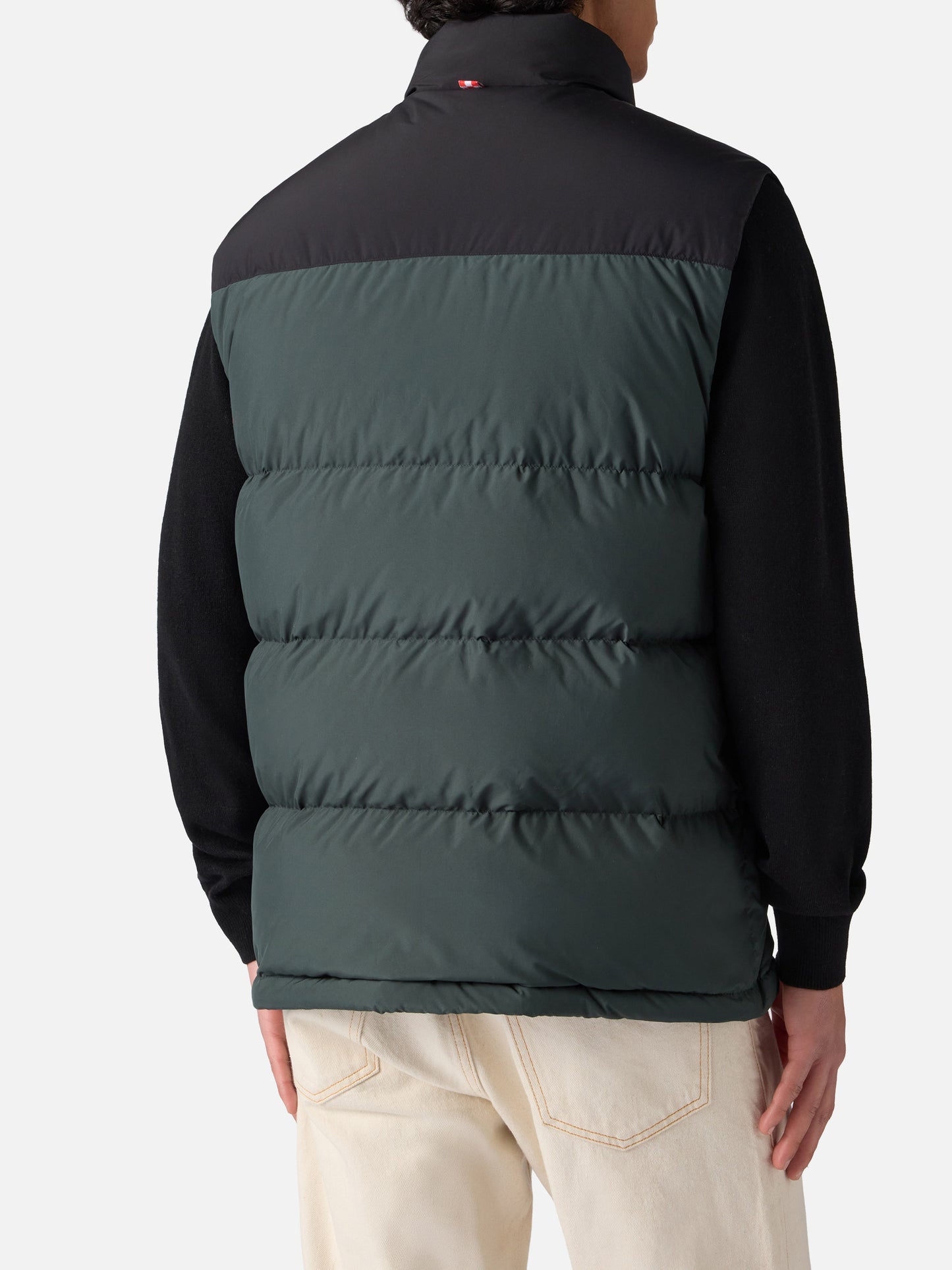 Man down padded green vest with pockets