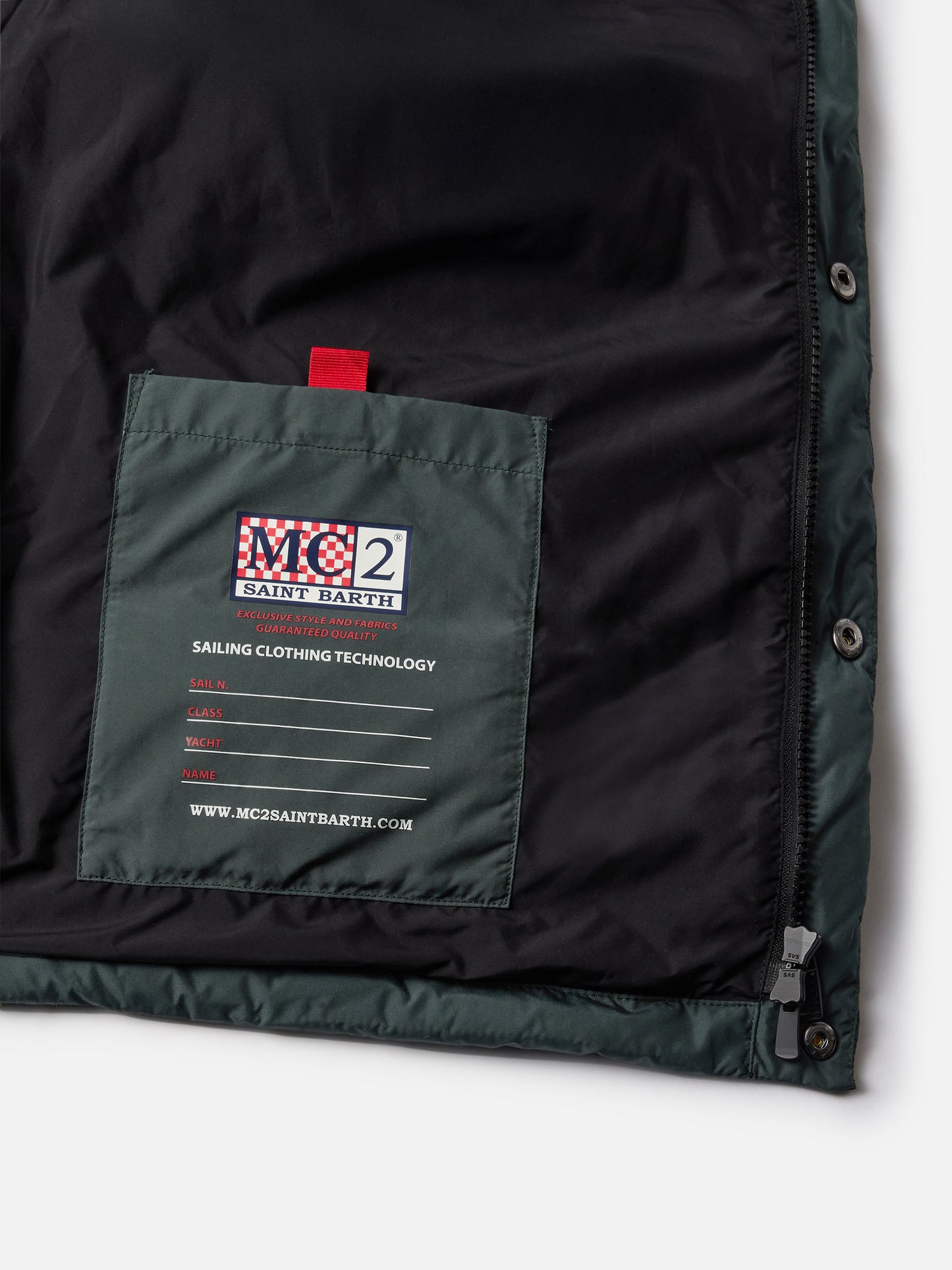 Man down padded green vest with pockets