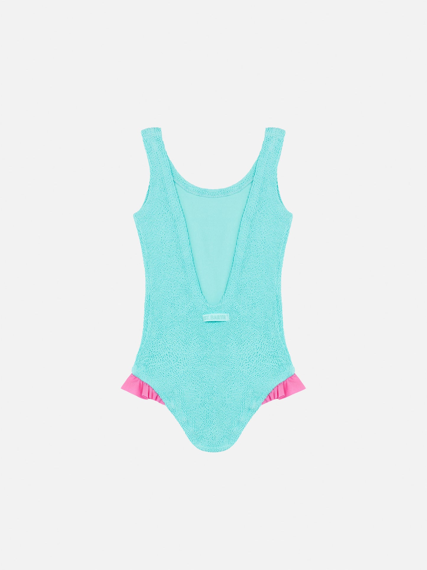 Tiana water green crinckle one-piece swimsuit