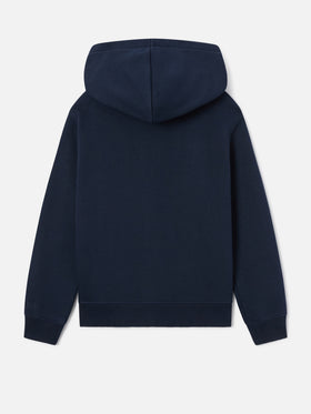 Sudadera con capucha Toronto de mezcla de algodón Navy blue con monograma SB Legacy 
