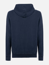 Man navy blue sweatshirt Tribeca with St. Barth embroidery