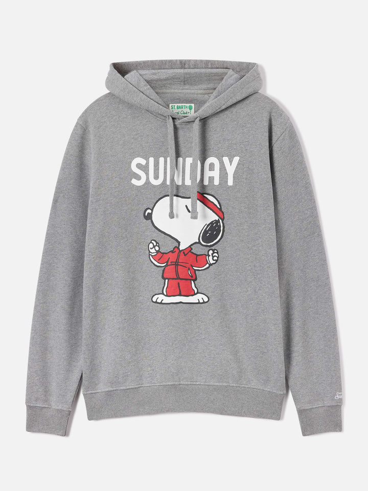 Sweat à capuche Tribeca en coton gris avec imprimé Snoopy | Special edition 