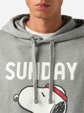 Grey Tribeca cotton hoodie with Snoopy print | Special edition