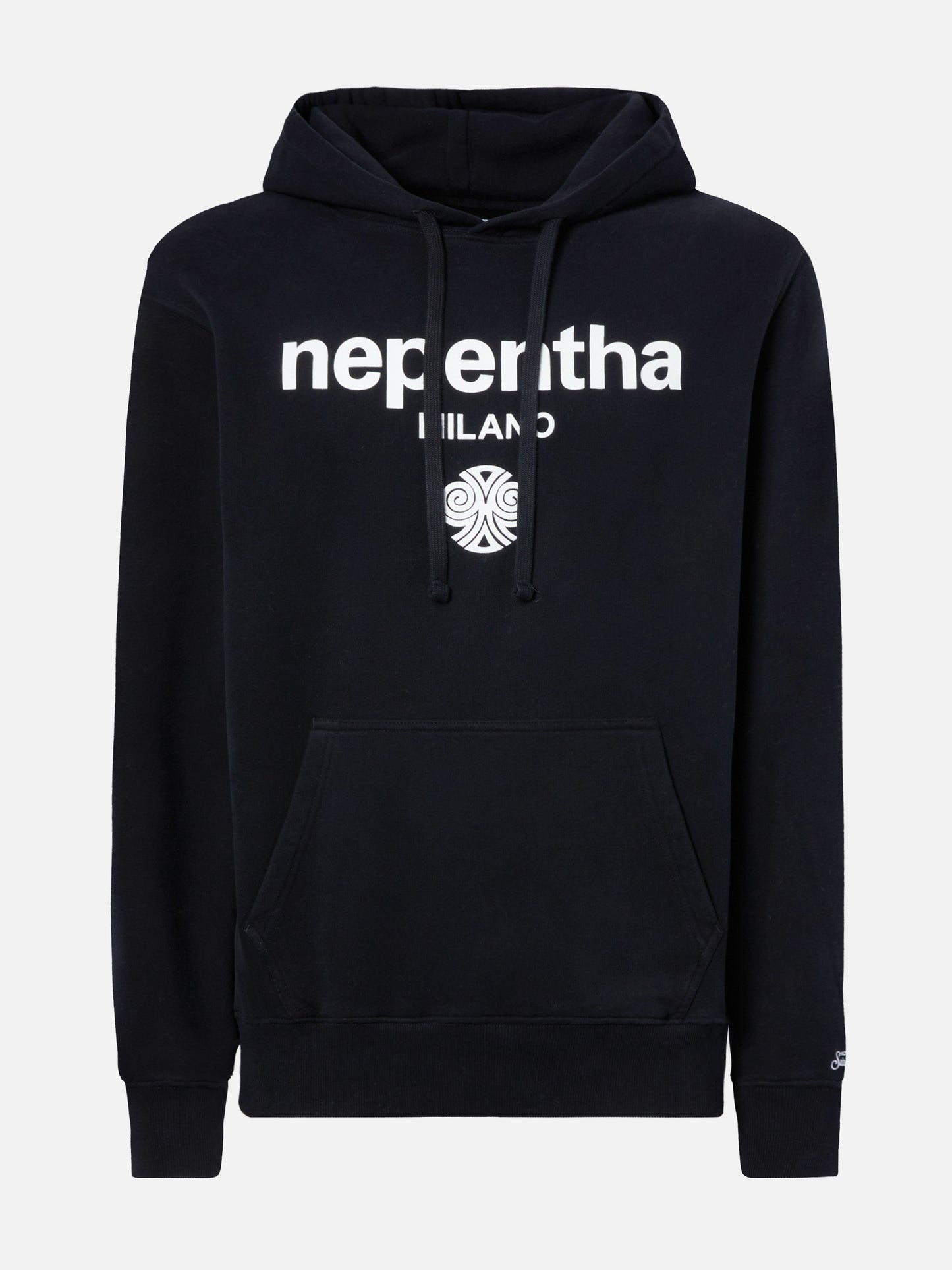 Felpa Tribeca in cotone nero con cappuccio e stampa Nephenta | NEPHENTA SPECIAL EDITION