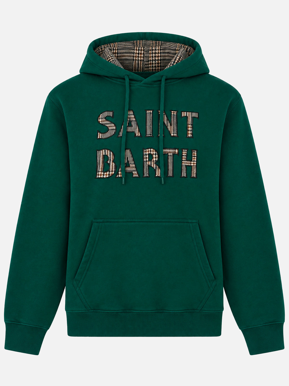 Tribeca grüner Hoodie mit Patch 