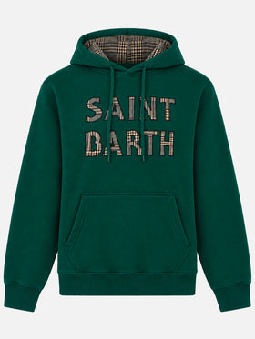 Tribeca grüner Hoodie mit Patch 