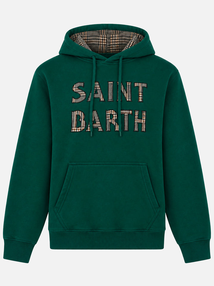 Tribeca grüner Hoodie mit Patch 