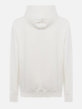 Cremefarbenes Herren-Sweatshirt Tribeca mit St. Barth-Stickerei