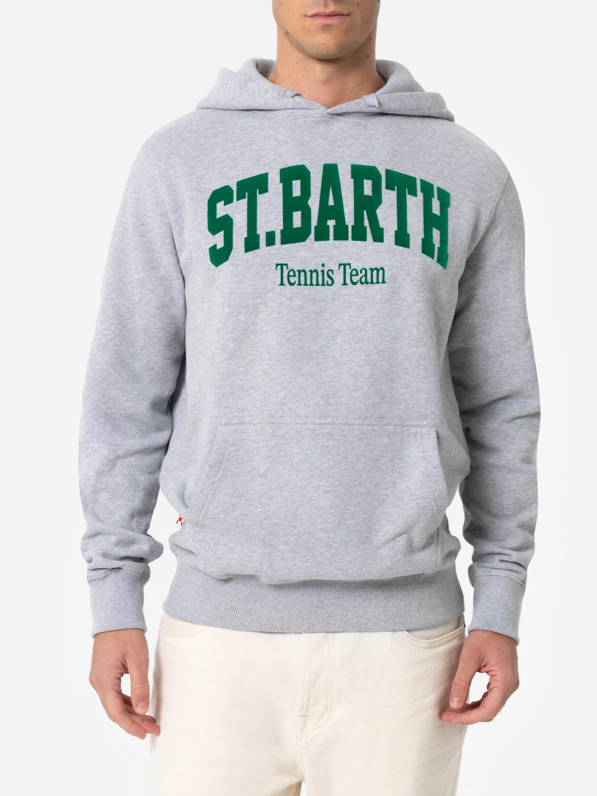 Graues Sweatshirt Tribeca für Herren mit St. Barth-Tennisteam-Print