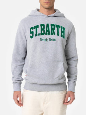 Graues Sweatshirt Tribeca für Herren mit St. Barth-Tennisteam-Print