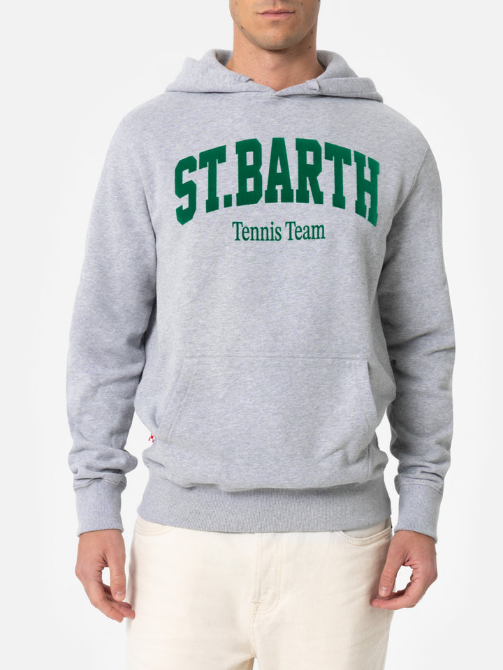 Graues Sweatshirt Tribeca für Herren mit St. Barth-Tennisteam-Print
