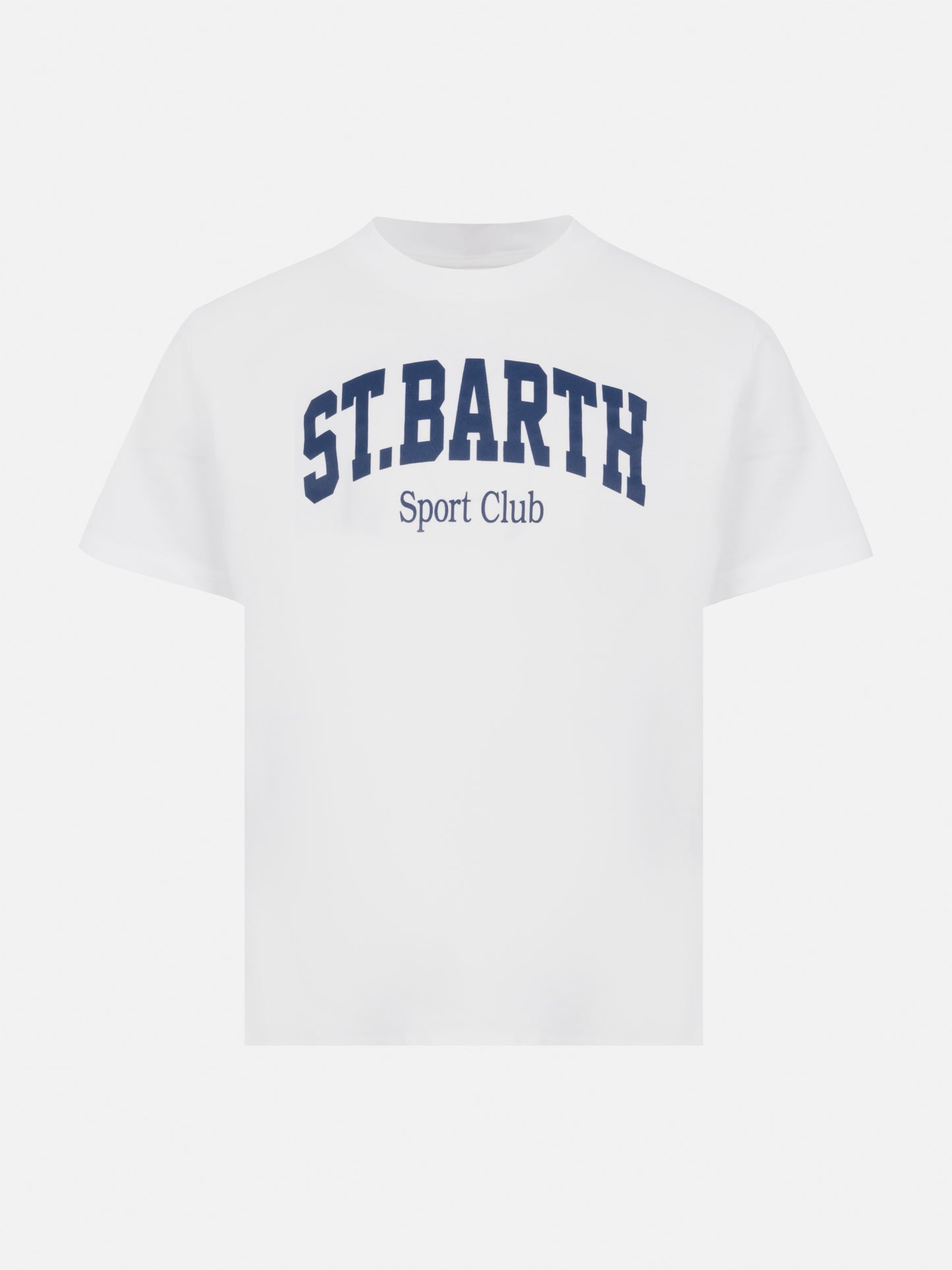 Cotton t-shirt with St. Barth sport club print