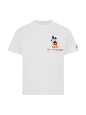 Baumwoll-T-Shirt mit „Non sono stato io“-Stickerei und Mickey-Mouse-Aufdruck | DISNEY® SPECIAL EDITION