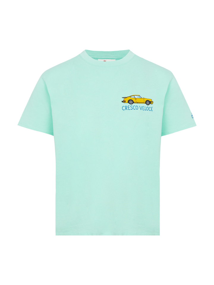 Cotton t-shirt with Cresco veloce embroidery - MC2 Saint Barth