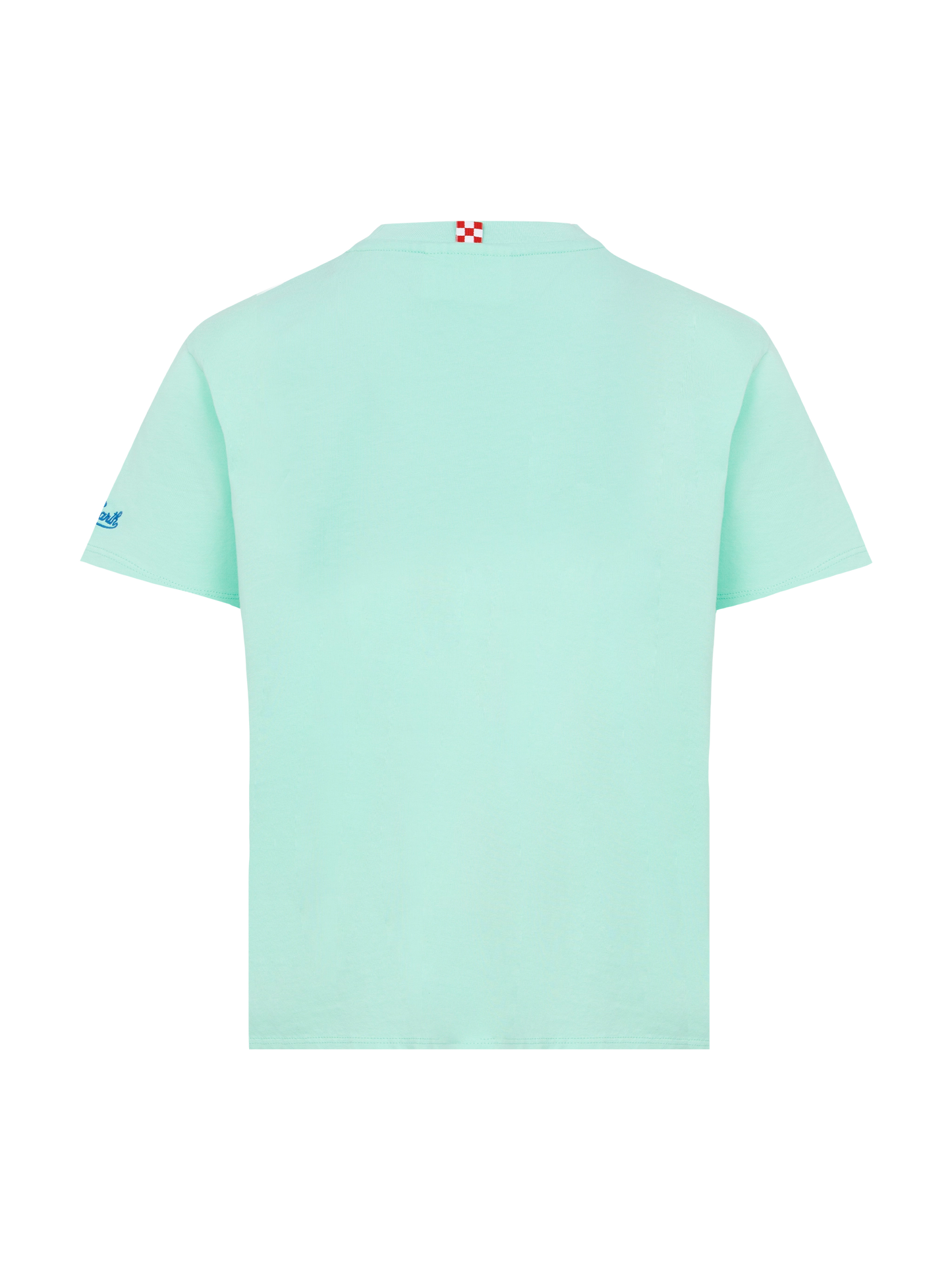 Baumwoll-T-Shirt mit Cresco Veloce-Stickerei