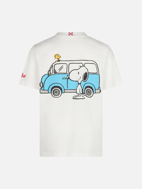 Boy cotton t-shirt with Snoopy print and St. Barth Traveller embroidery | SNOOPY PEANUTS SPECIAL EDITION