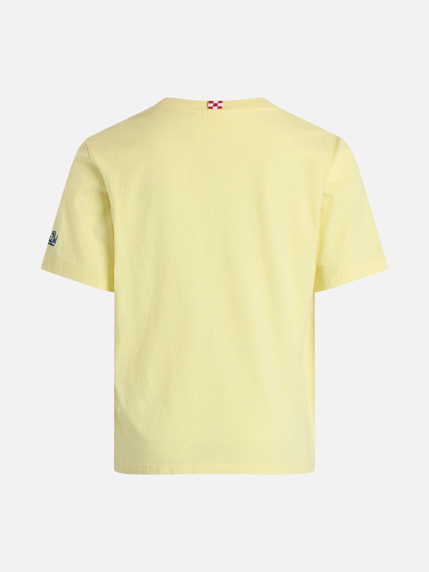 T-shirt da bambino in cotone con stampa Snoopy e ricamo St. Barth boat show | EDIZIONE SPECIALE SNOOPY PEANUTS