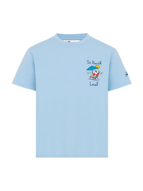 Baumwoll-T-Shirt mit lokaler St. Barth-Stickerei und Snoopy-Aufdruck | SNOOPY PEANUTS® SPECIAL EDITION