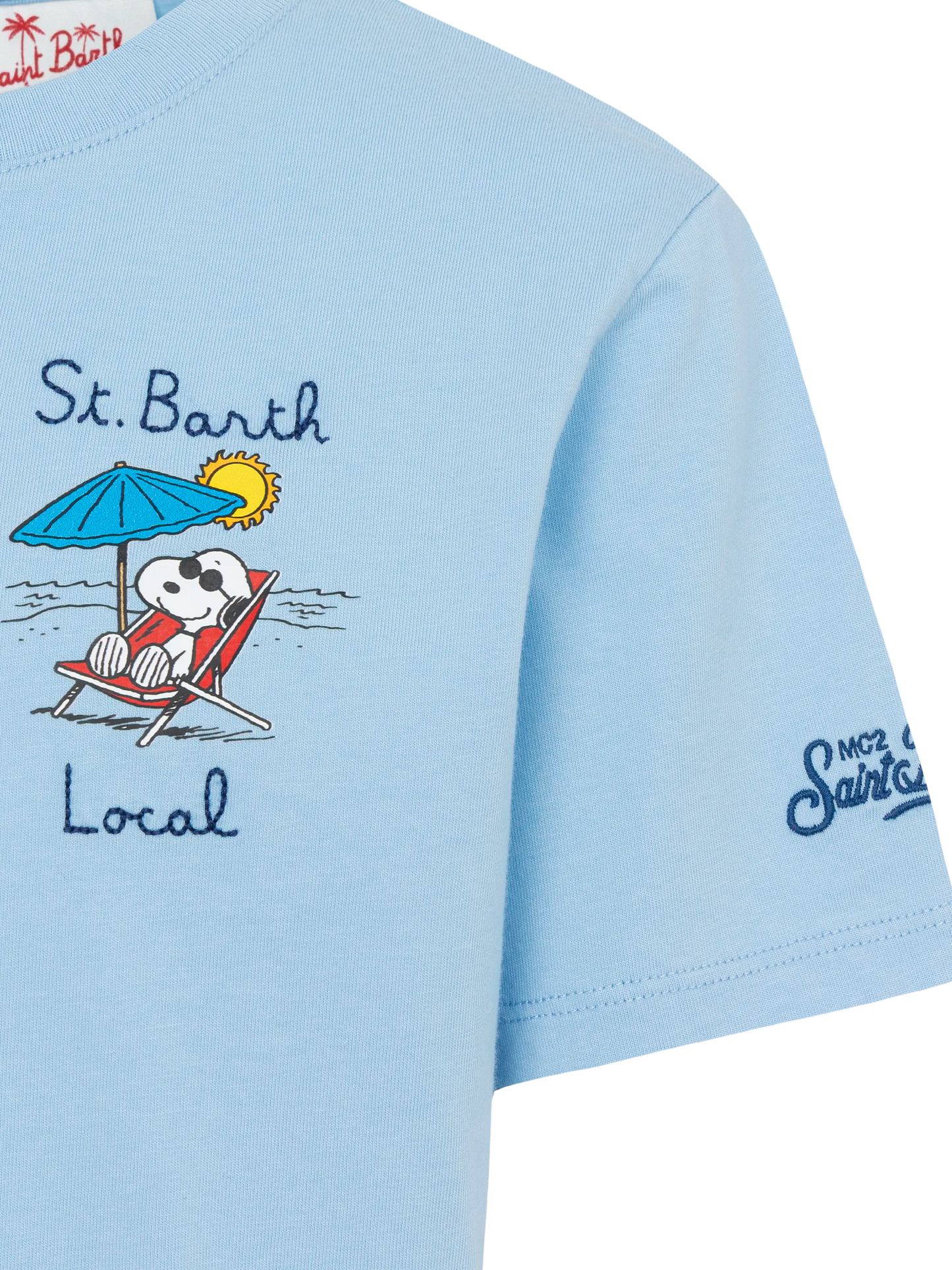 Baumwoll-T-Shirt mit lokaler St. Barth-Stickerei und Snoopy-Aufdruck | SNOOPY PEANUTS® SPECIAL EDITION