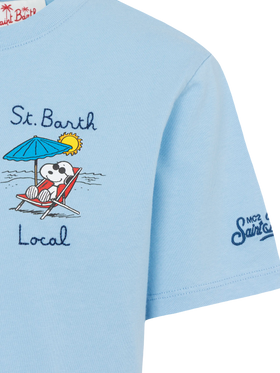 Baumwoll-T-Shirt mit lokaler St. Barth-Stickerei und Snoopy-Aufdruck | SNOOPY PEANUTS® SPECIAL EDITION