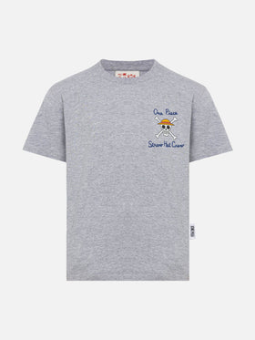 Cotton t-shirt with One Piece embroidery and print | ONE PIECE SPECIAL EDITION - MC2 Saint Barth