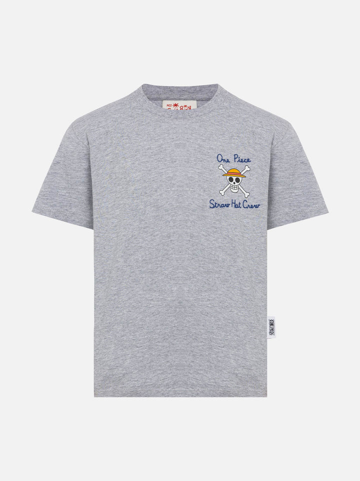 Cotton t-shirt with One Piece embroidery and print | ONE PIECE SPECIAL EDITION - MC2 Saint Barth