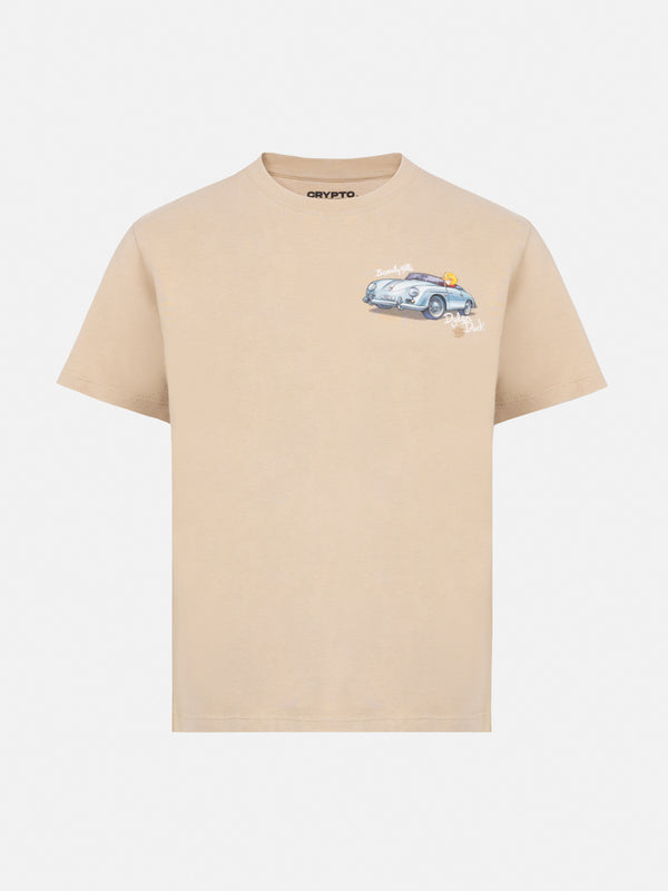 Cotton t-shirt with Cryptopuppets car print CRYPTOPUPPETS SPECIAL EDITION