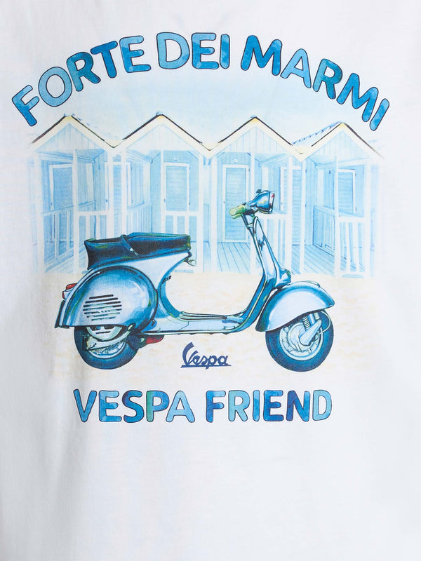 T-shirt da bambino in cotone con stampa Forte dei Marmi Vespa friends | EDIZIONE SPECIALE VESPA