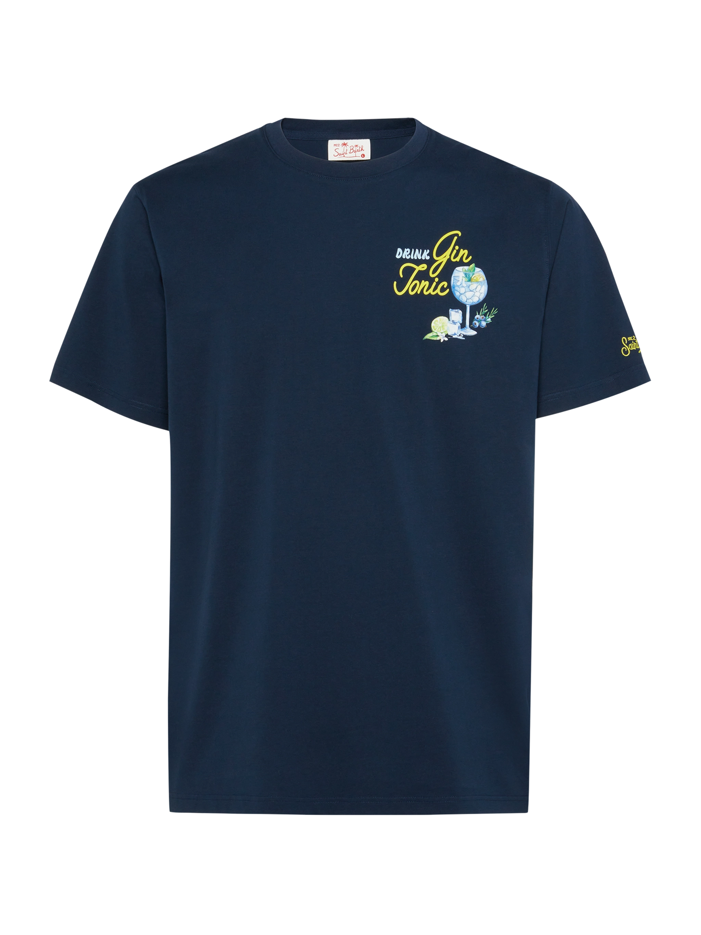 Cotton T-shirt with Gin Tonic small print