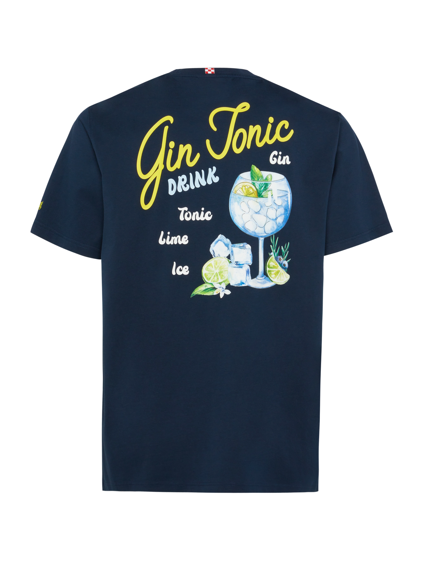 Cotton T-shirt with Gin Tonic small print